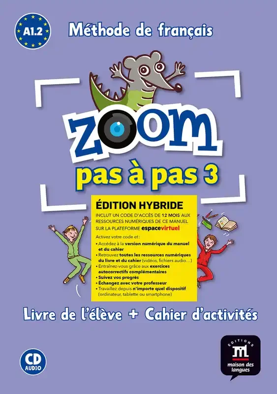 Zoom pas a pas 3 ed. hybride livre + cahier + cd