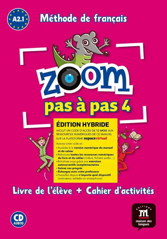Zoom pas a pas 4 ed. hybride livre + cahier + cd